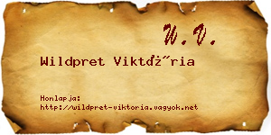 Wildpret Viktória névjegykártya