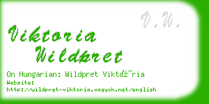 viktoria wildpret business card